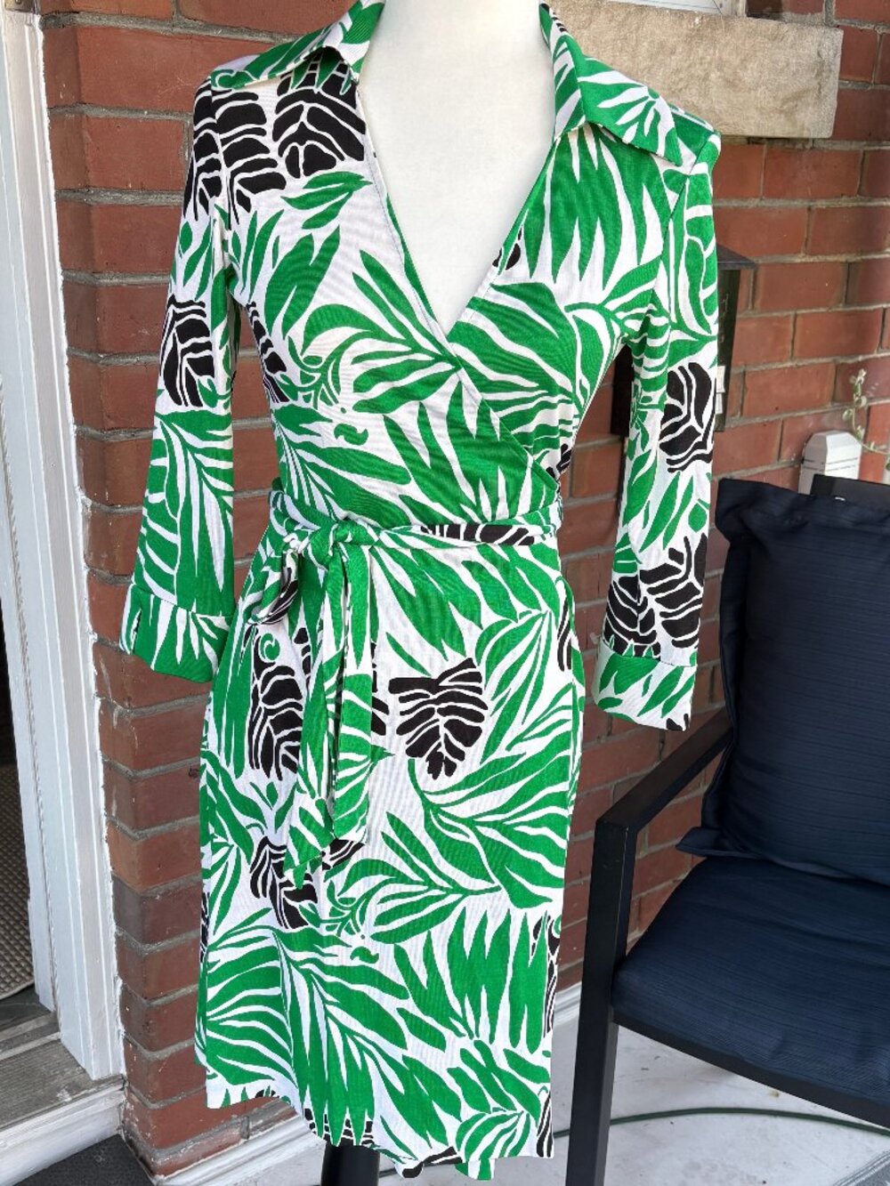 Vintage DVF Diane Von Furstenburg Justin Silk Jersey Wrap Dress